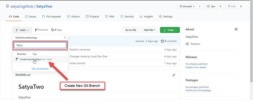 New Git Branch